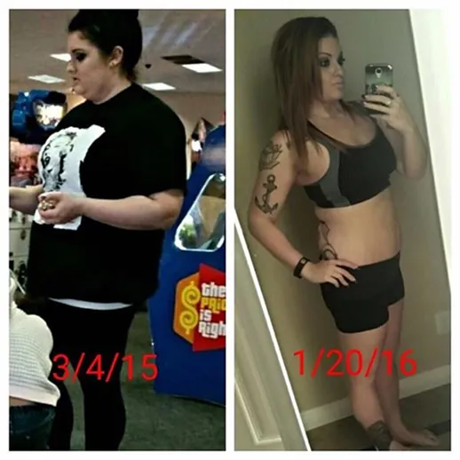 Before and after result
