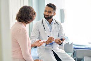 A doctor tells his patient about the 15 most common tirzepatide side effects.