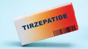 Box of tirzepatide for weight loss.