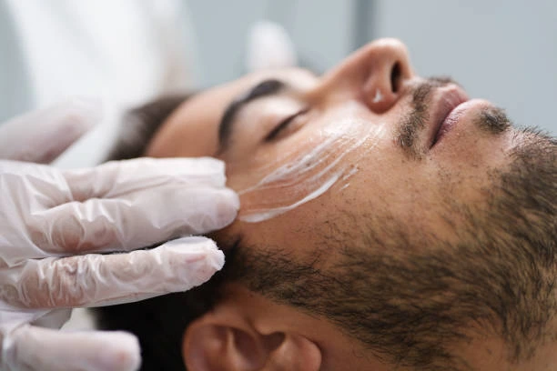 Cosmetic facial treatments including HydraFacial, dermaplaning, and microneedling